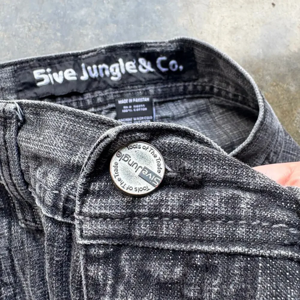 Vintage baggy southpole style black wide leg‎ jeans